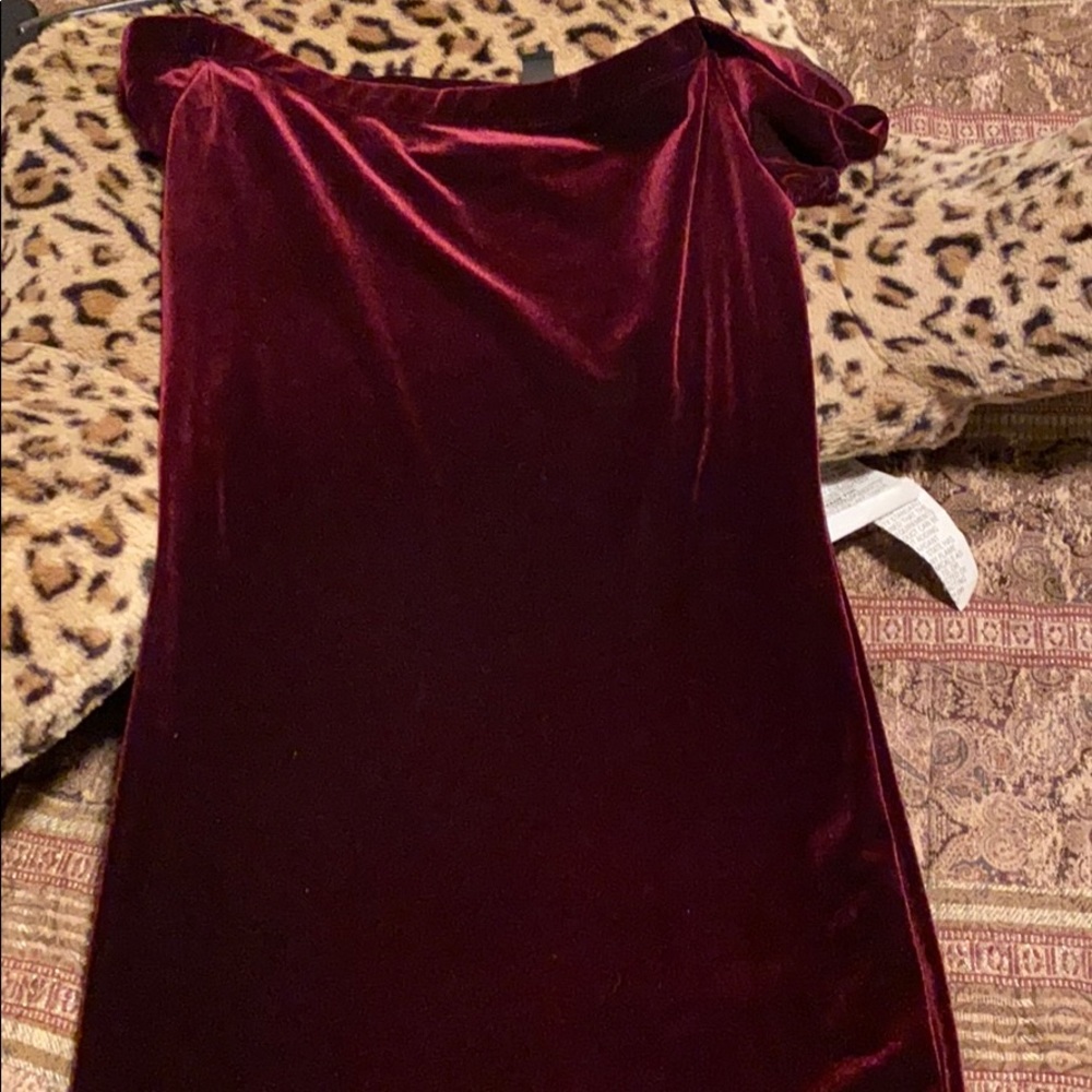 Off the shoulder fitted dress